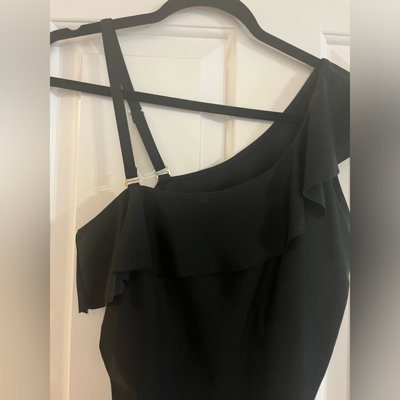 One piece black bathing suit. Size Medium - Picture 2 of 3